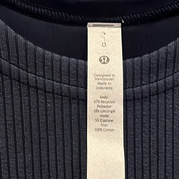 Lululemon Ribbed Softstreme Slim-Fit Tank Dress True Navy size 0 - Picture 6 of 14